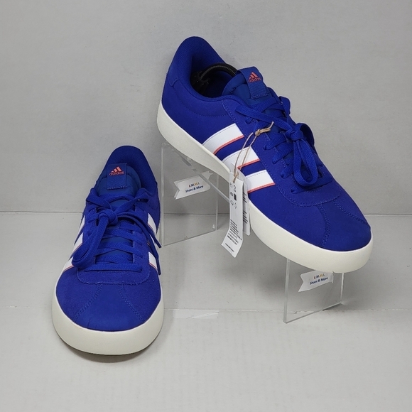 Adidas Mens Size 12 Neo VL Court 3.0 Skateboarding Low Top Shoes Blue ID6283 New - Picture 1 of 10